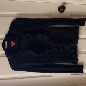 Elle women's ruffle front cardigan sweater.  Size medium.